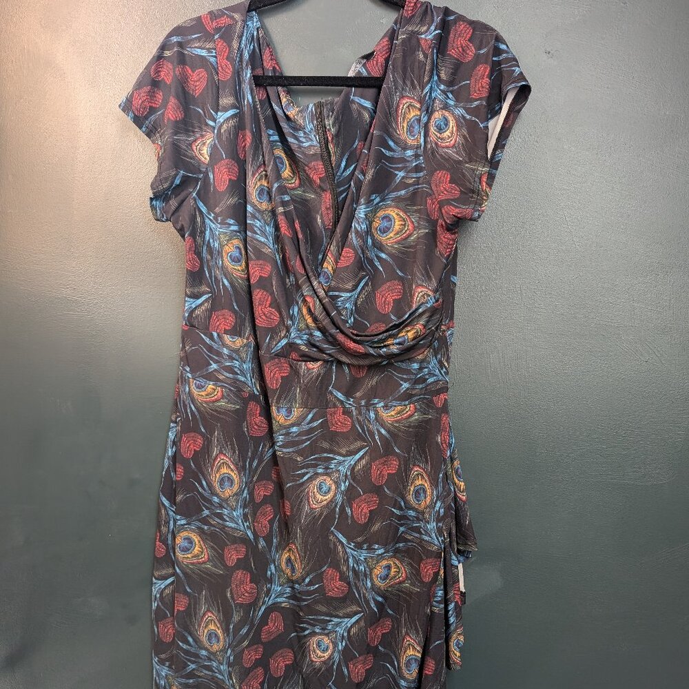 Peacock and Sweetheart Wiggle Dress